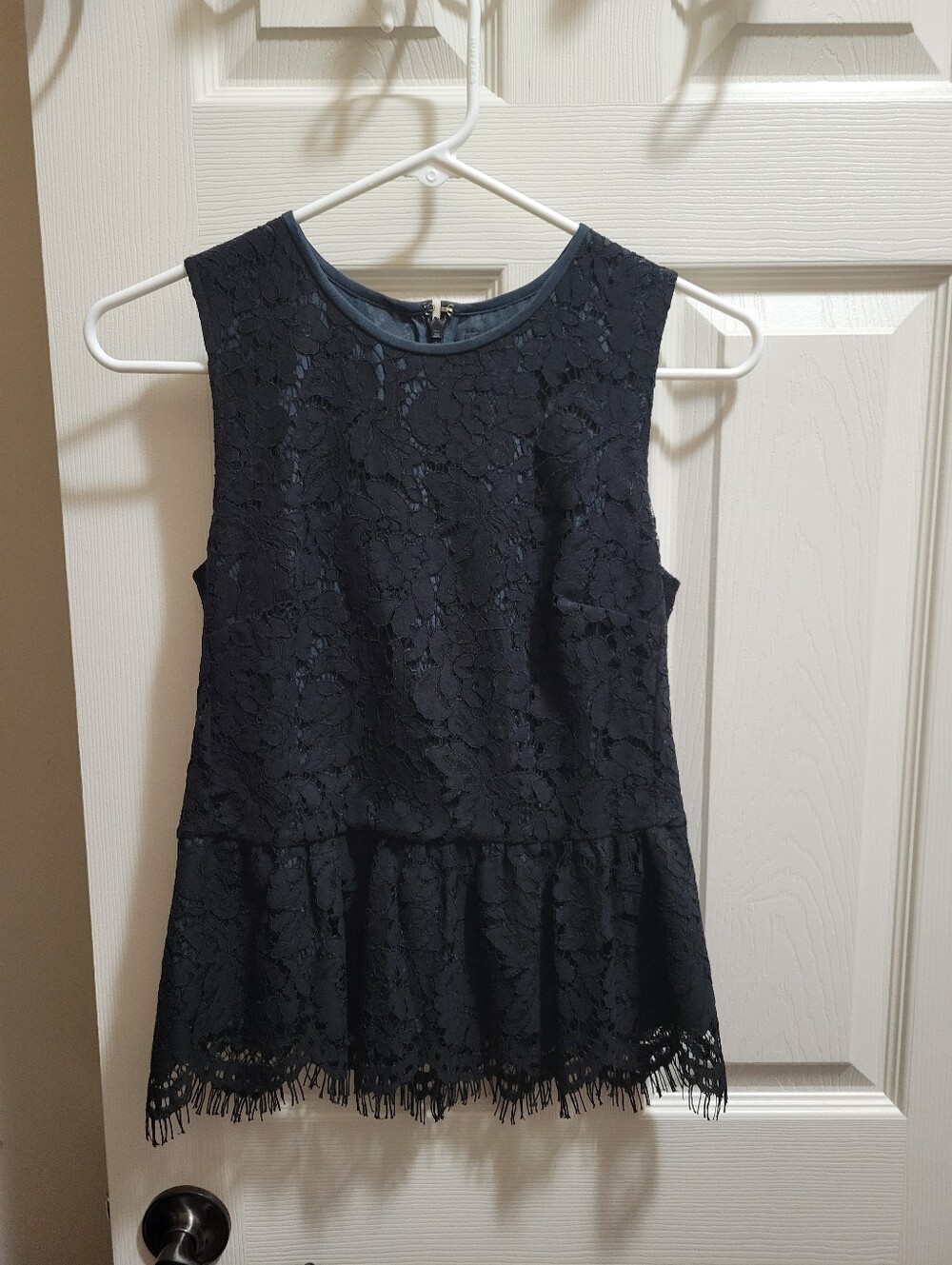 J.Crew Lace Peplum Top